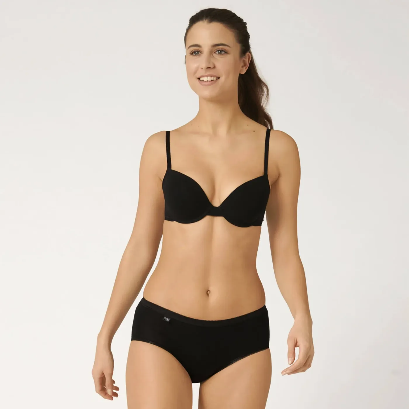 Sloggi Basic  Midi Brief 4 Pack | Black
