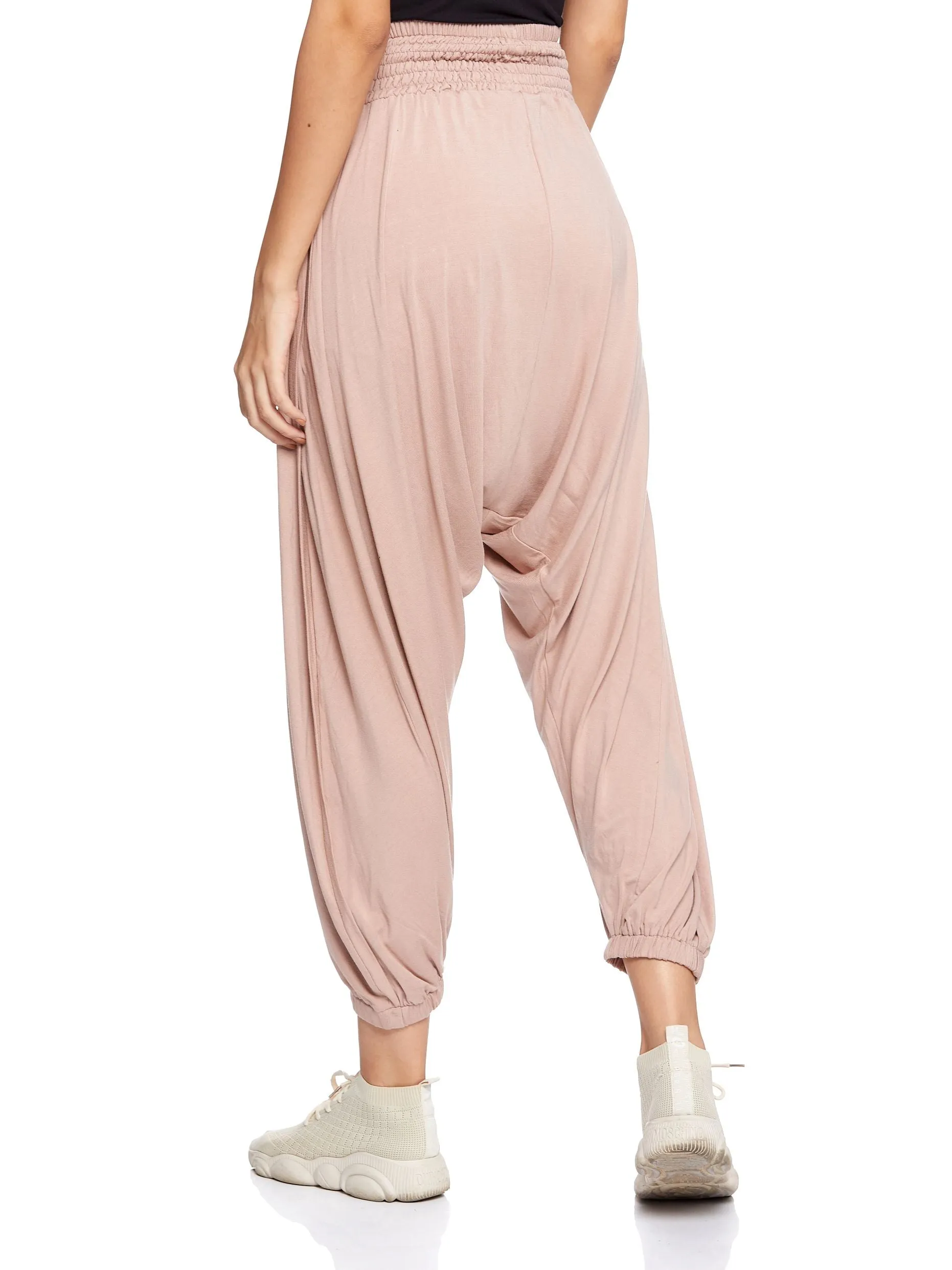 SMOCKED YOGA PANT (Dusty Rose)