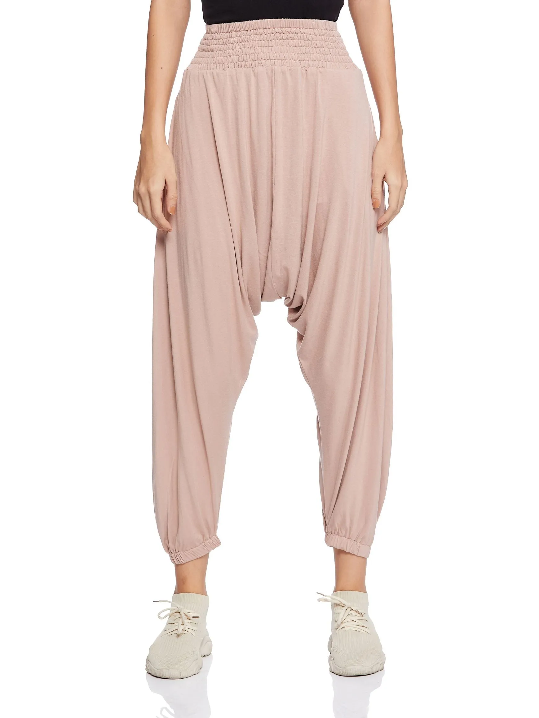 SMOCKED YOGA PANT (Dusty Rose)