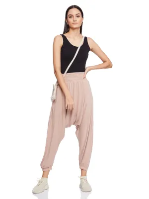 SMOCKED YOGA PANT (Dusty Rose)