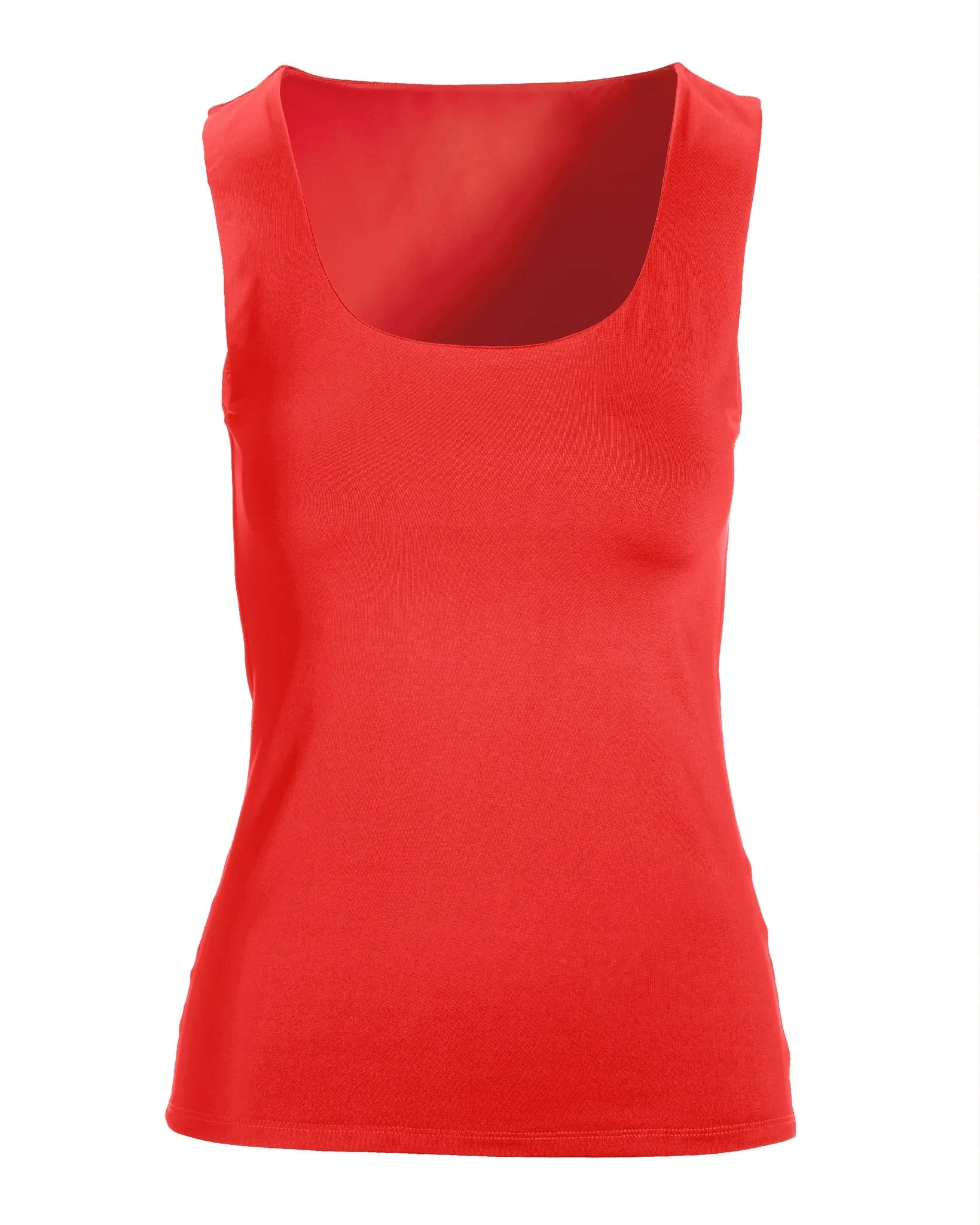 So Modern Scoop Neck Tank Top Hibiscus