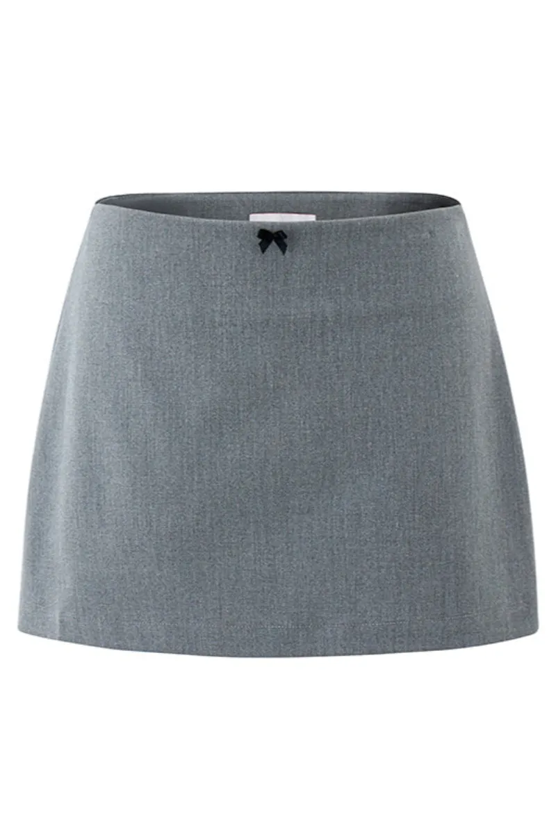 Solid Color Halterneck Vest / Skirt