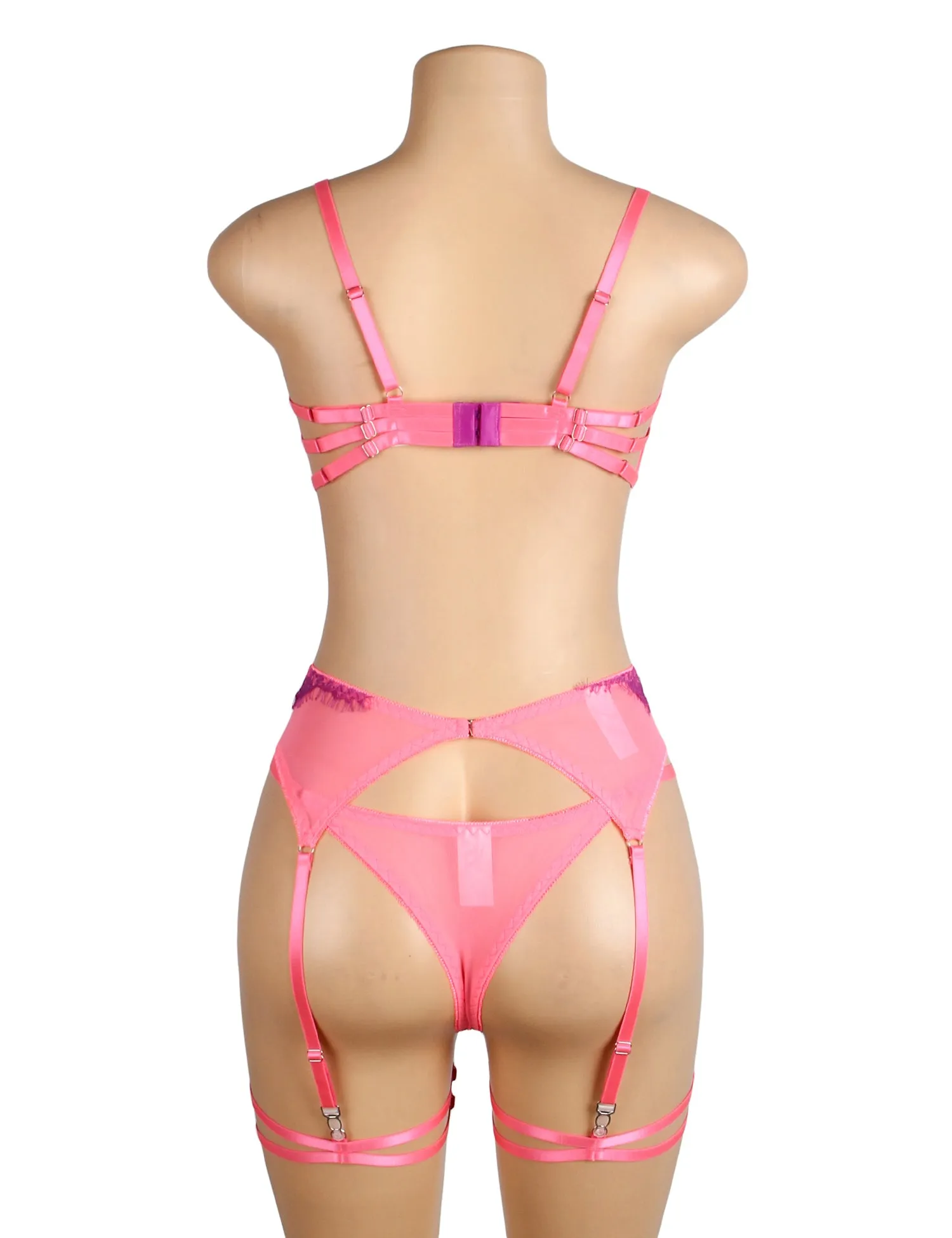 Spliced Eyelash Lace Bra Egypt Set