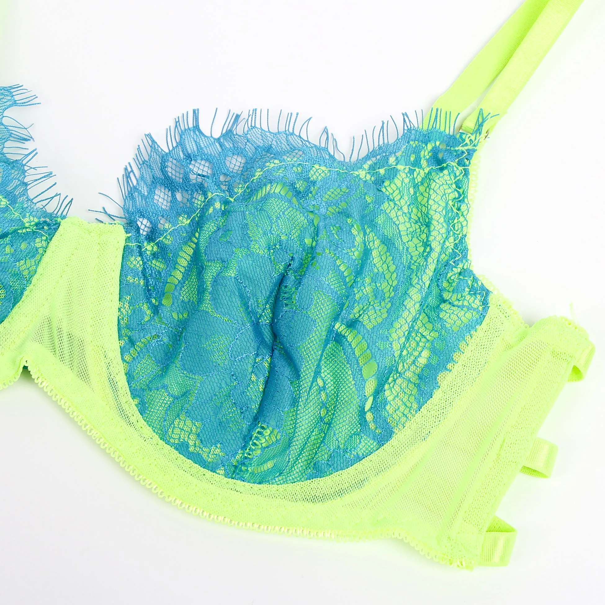 Spliced Eyelash Lace Bra Egypt Set