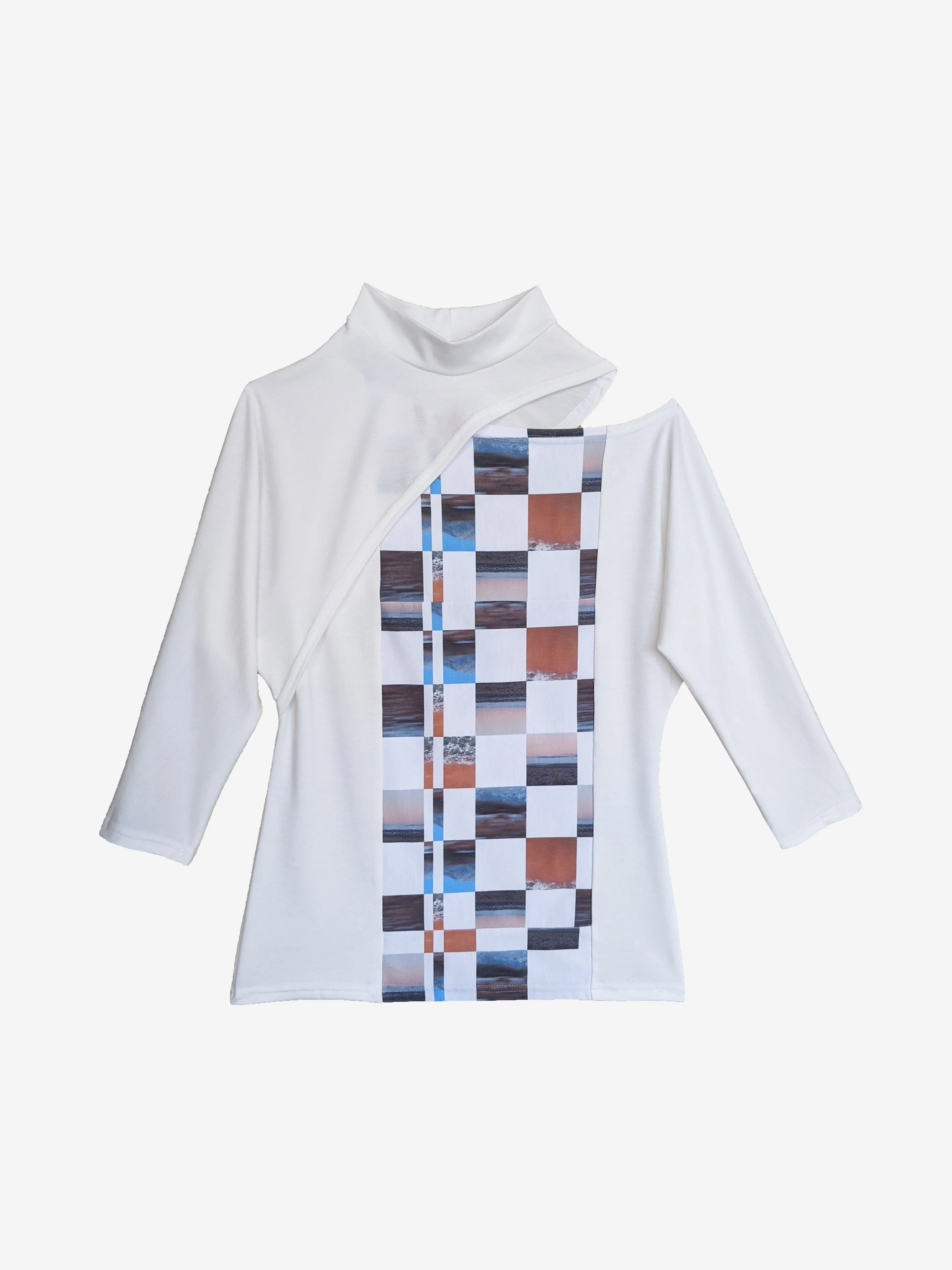 Split Dolman Sleeve Print