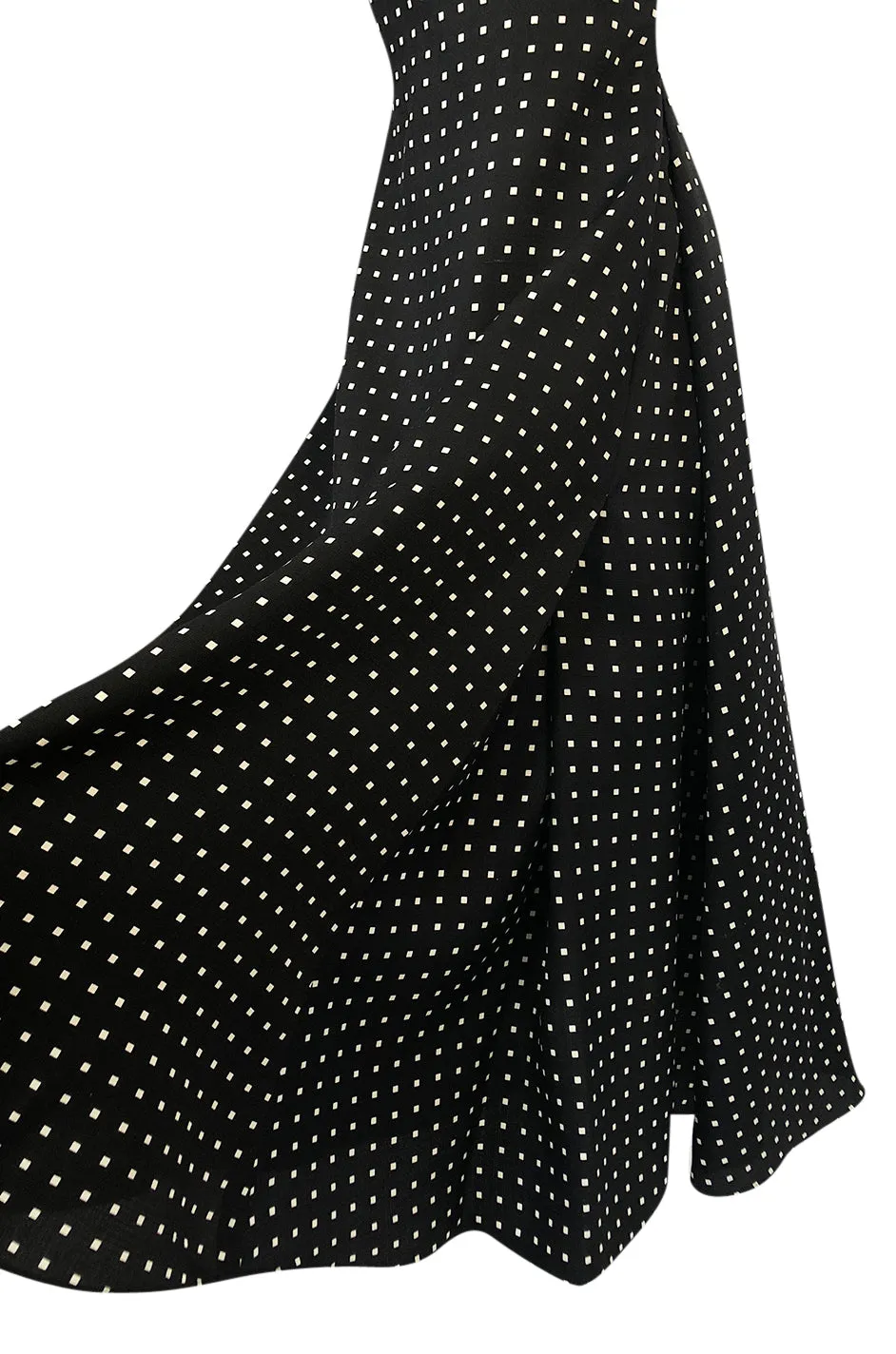 S/S 2000 Yves Saint Laurent by Alber Elbaz Black & White Strapless Dress