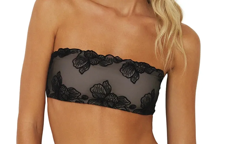 Stella Bandeau-Lace Fanned Bikini