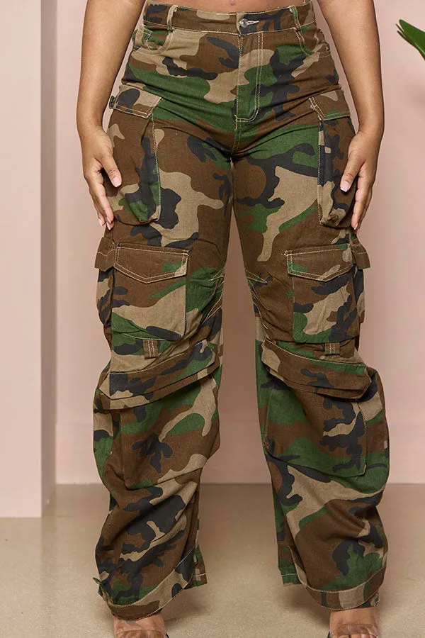 storexq Camouflage Modern Multi Pocket Jeans