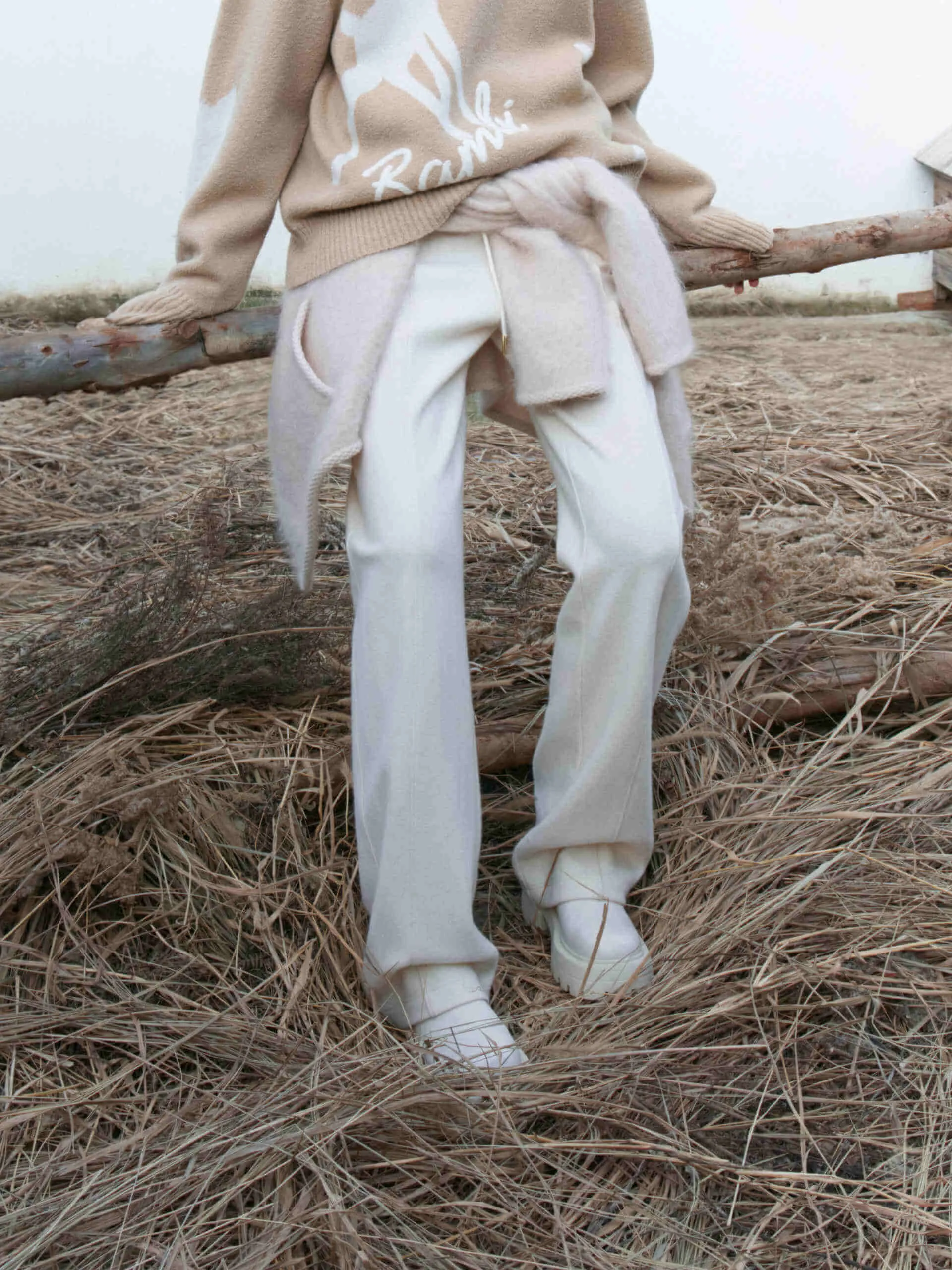 Straight Drawstring Pants