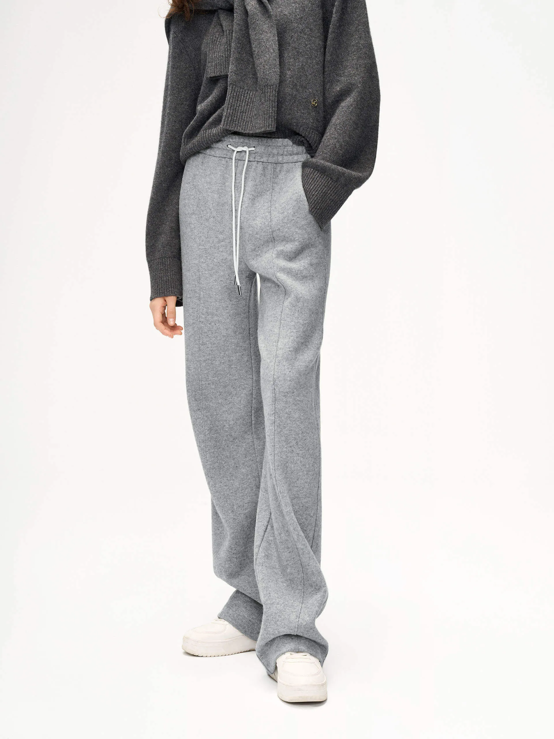 Straight Drawstring Pants