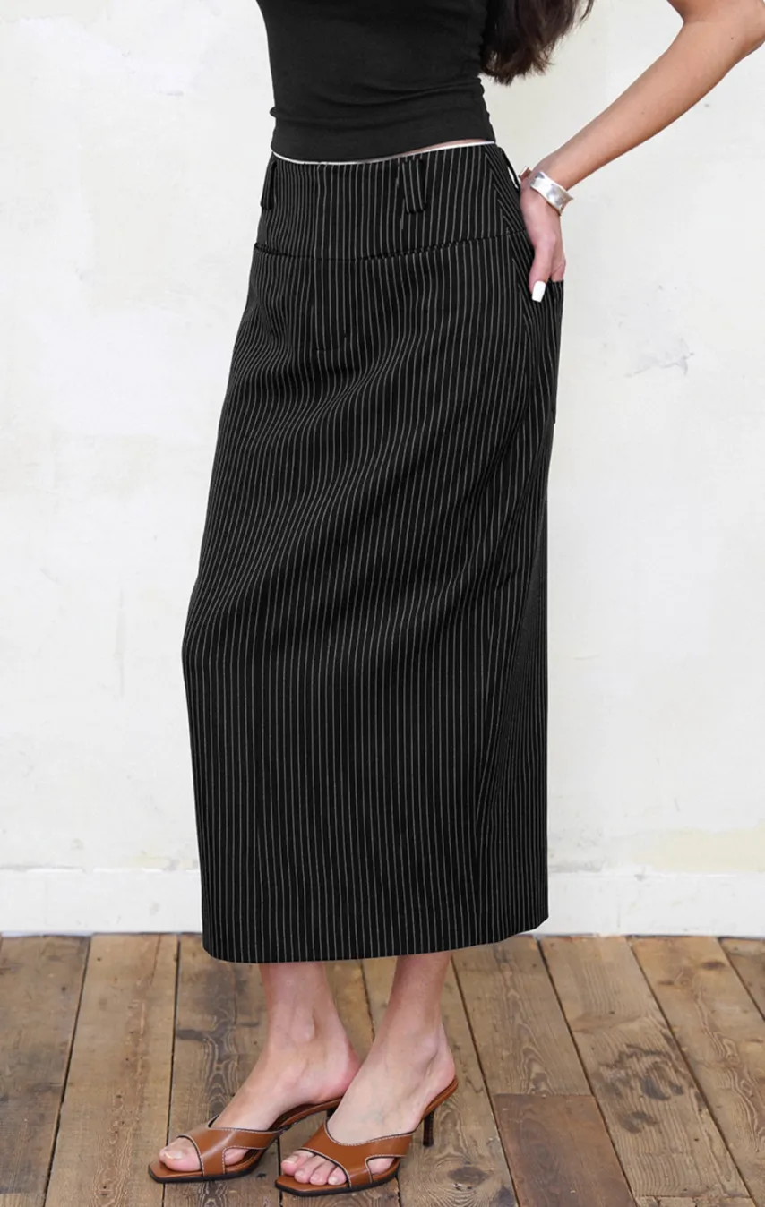 Striped Suit Skirt