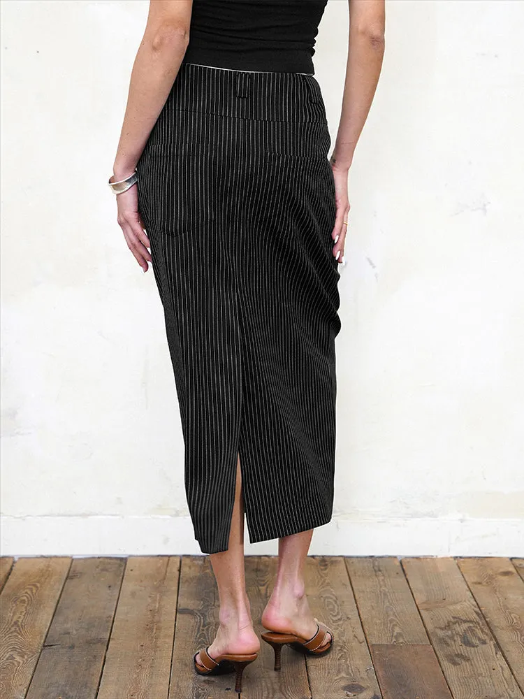 Striped Suit Skirt