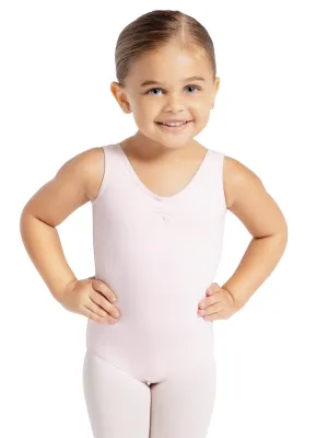 Studio Collection Pinch Front Tank Leotard - Girls SE1008c Pink