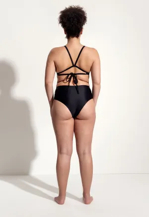 Surf Bikini Bottom "Fugu" in black
