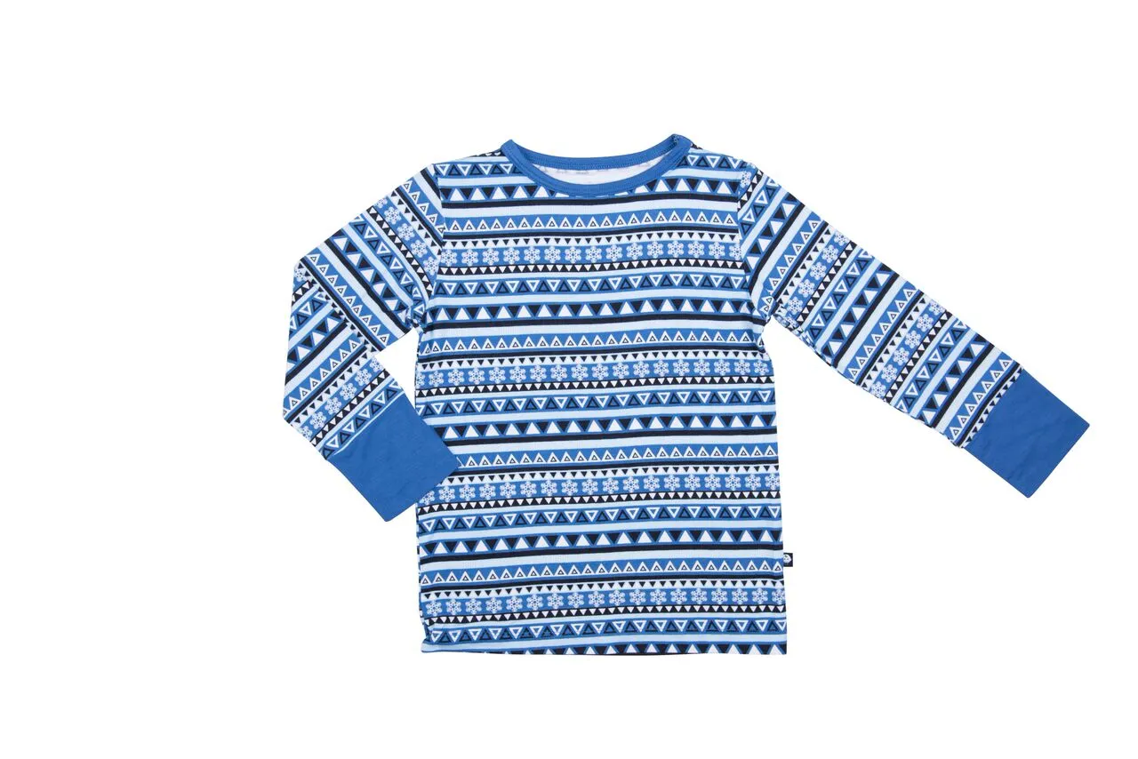 Sweet Bamboo Blue Tribal 2pc Pajama Set