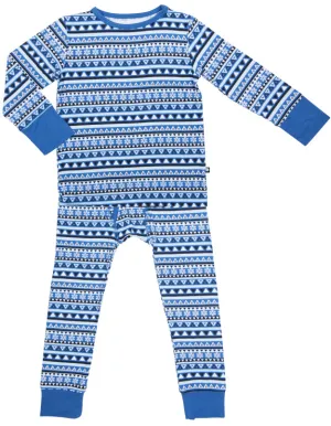Sweet Bamboo Blue Tribal 2pc Pajama Set