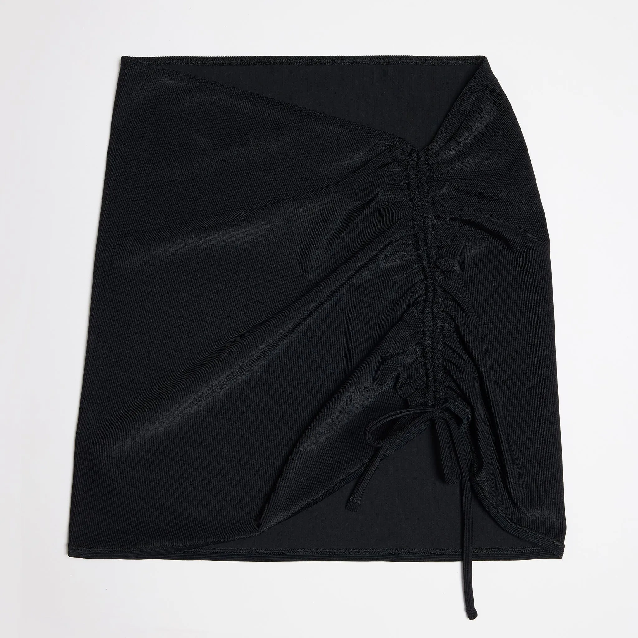 Swim Mini Skirt Ribbed Jet