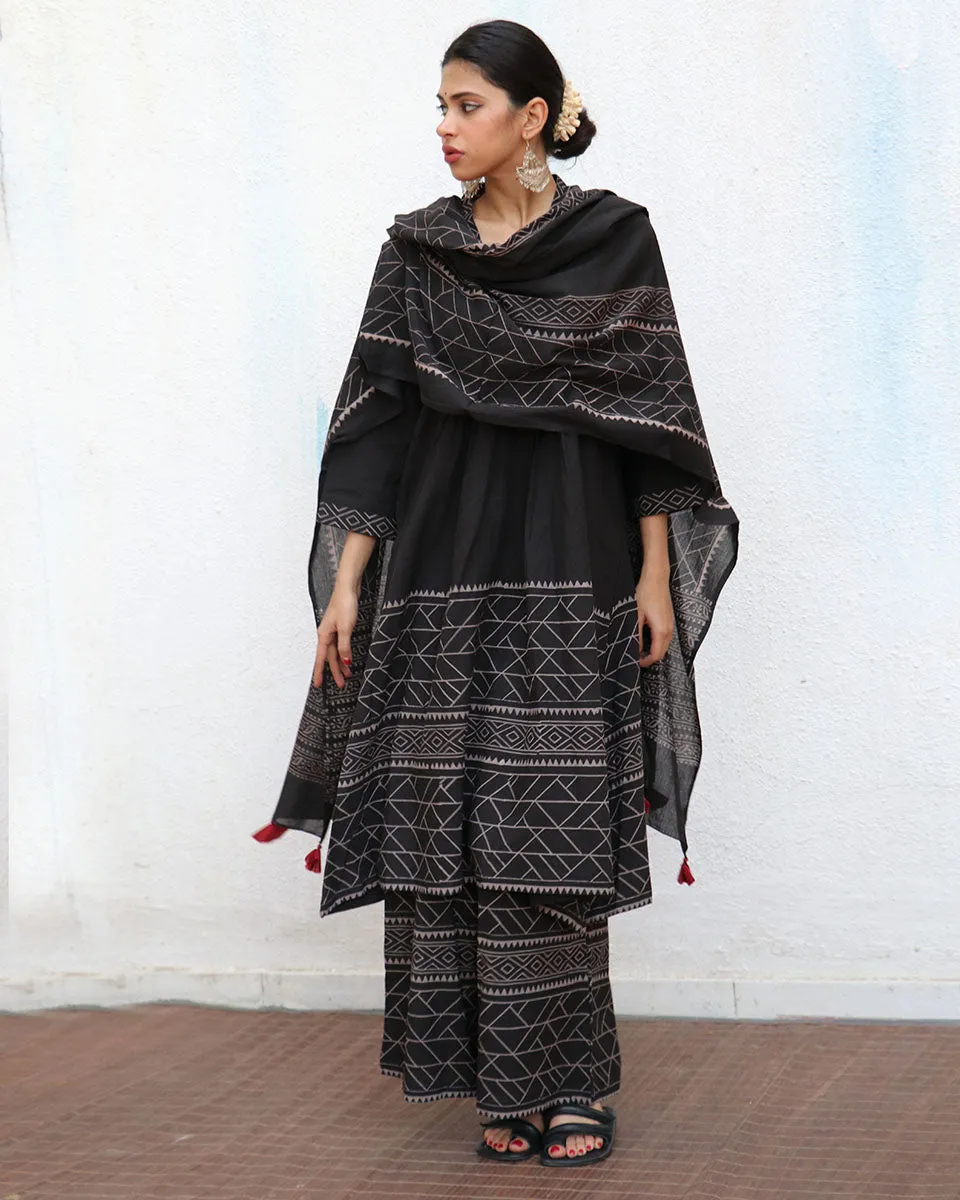 Tahira Blockprinted Cotton Kurta Set - NOMAD