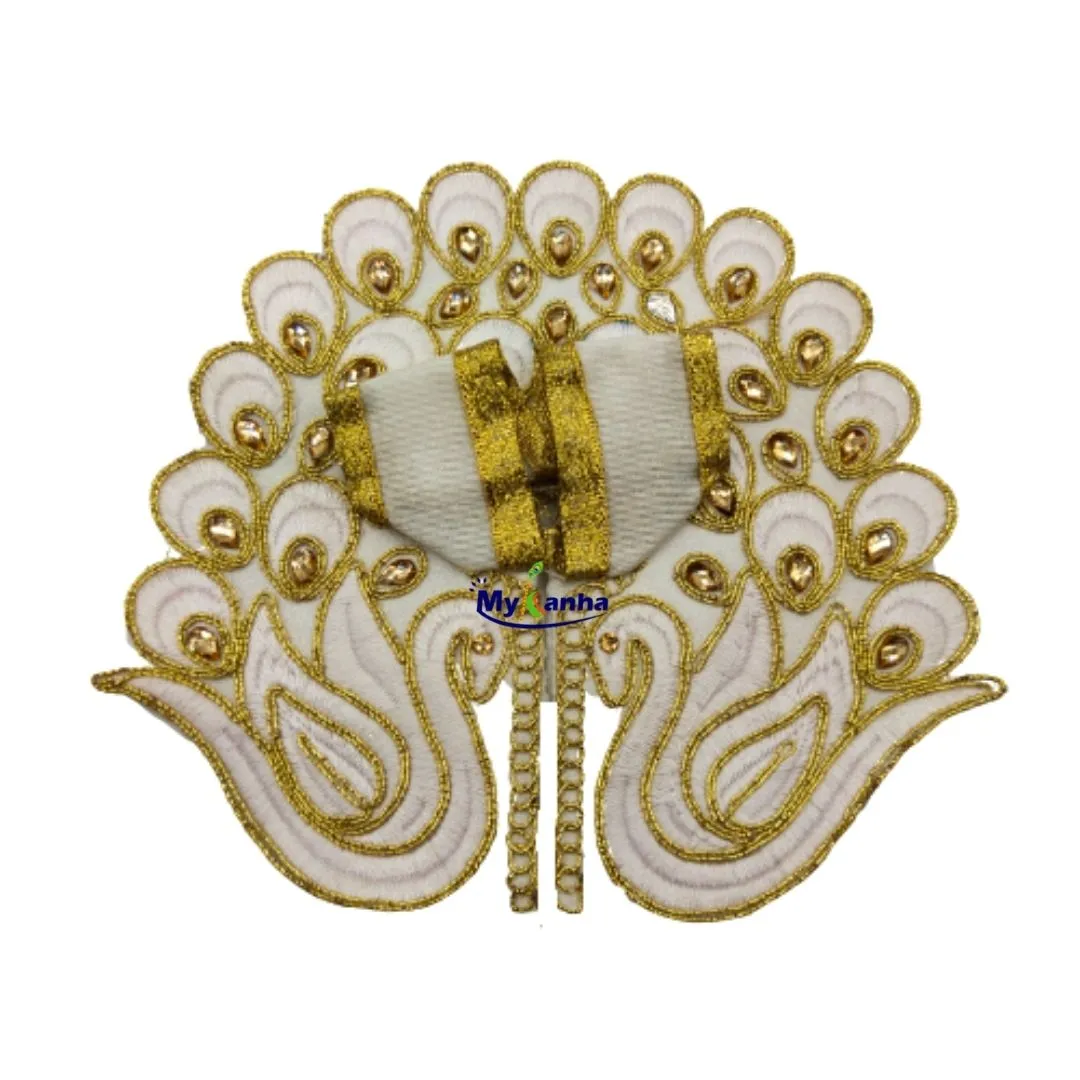 Thakur ji Golden Peacock Dress for Summer