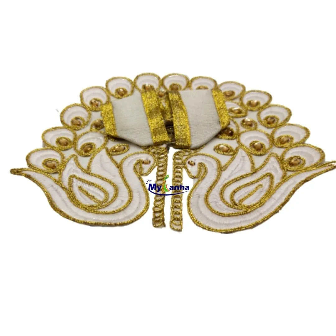 Thakur ji Golden Peacock Dress for Summer