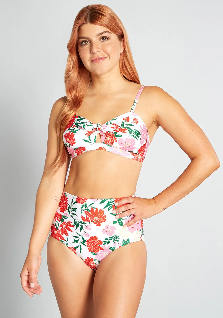The Clarice High-Waisted Bikini Bottom