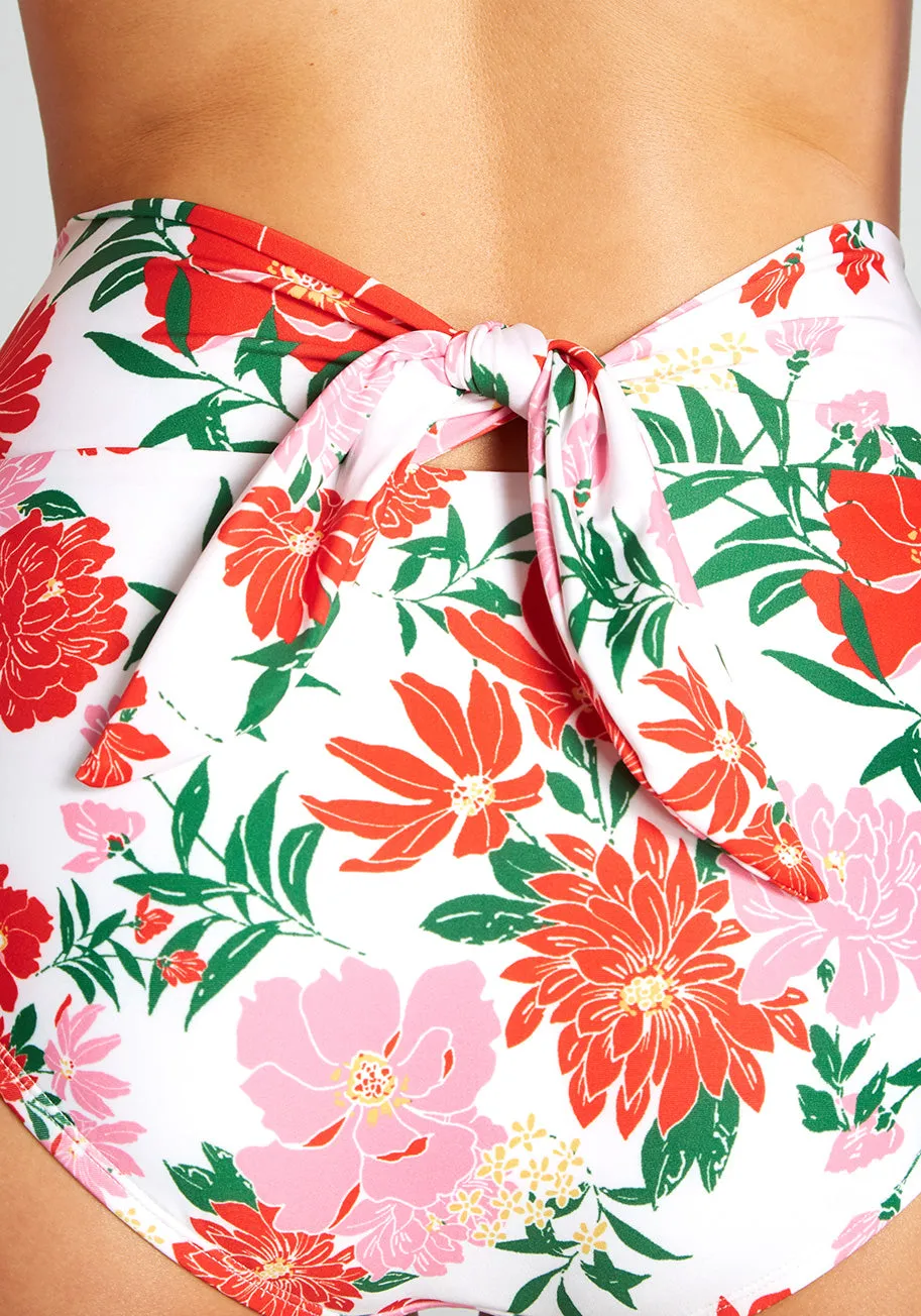 The Clarice High-Waisted Bikini Bottom
