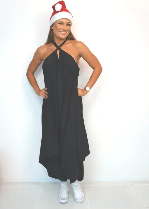 The Harem Jumpsuit - Christmas Midnight Black