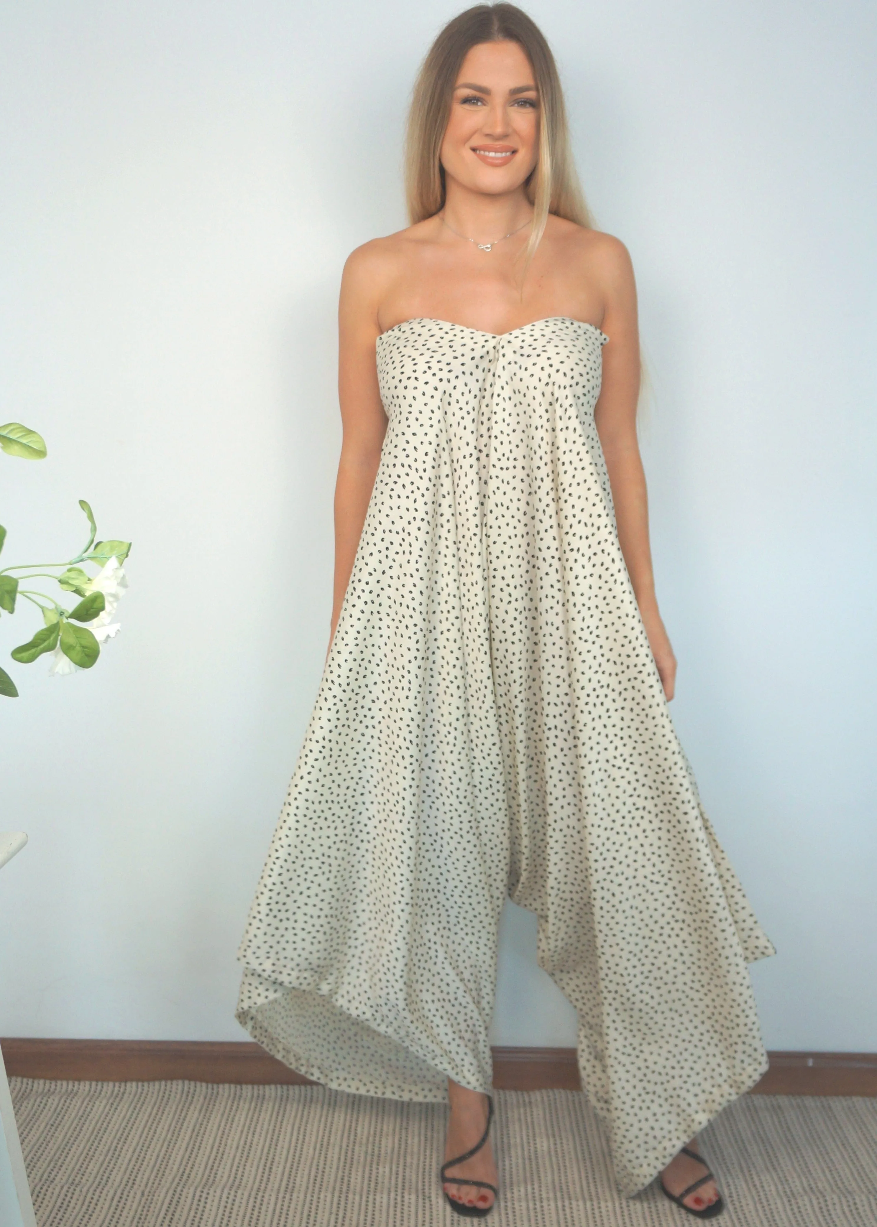 The Harem Jumpsuit - Ivory Jungle