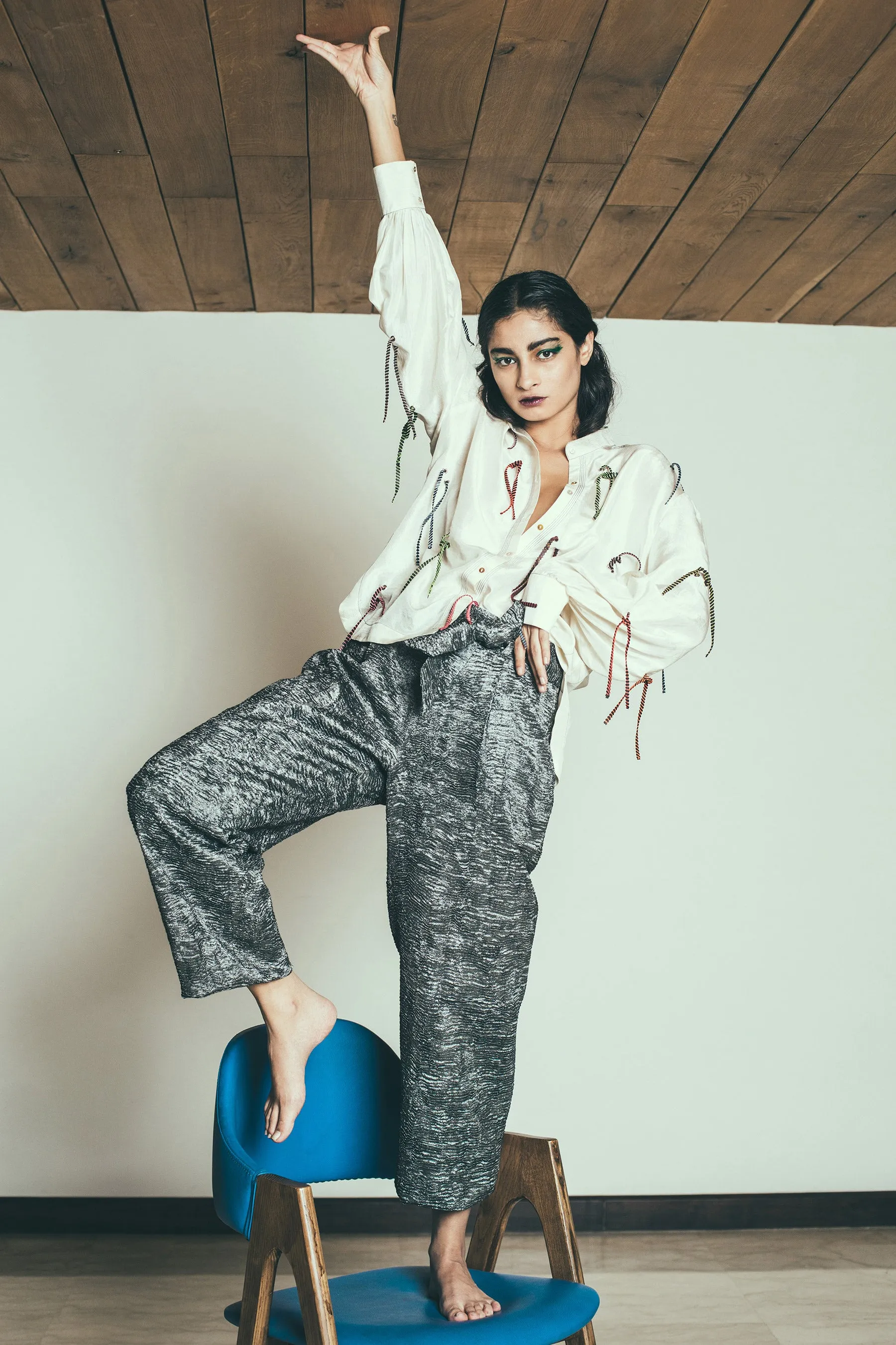 The Koin Trouser Gunmetal
