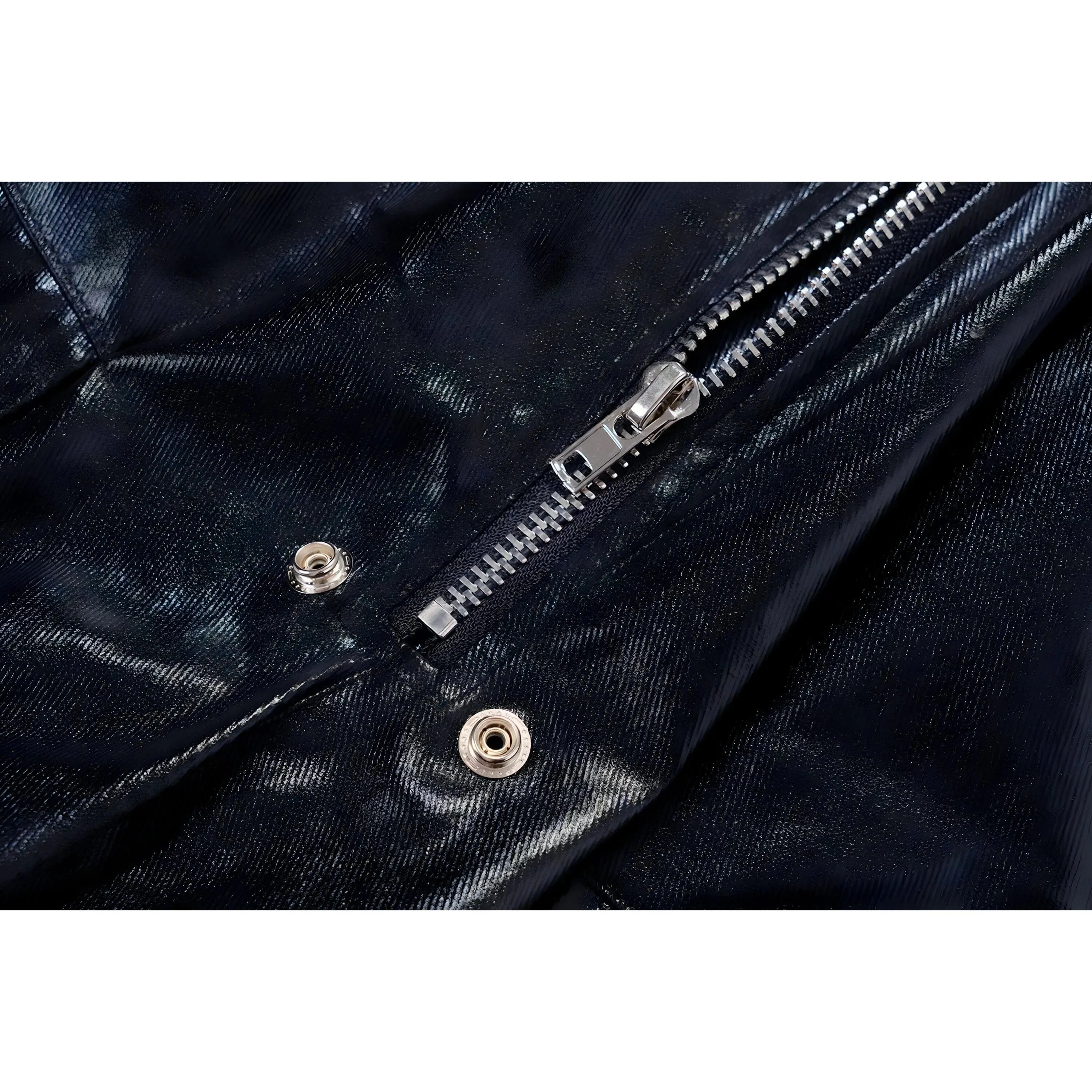 The Matteo Loose Fit Leather Cargo Pants