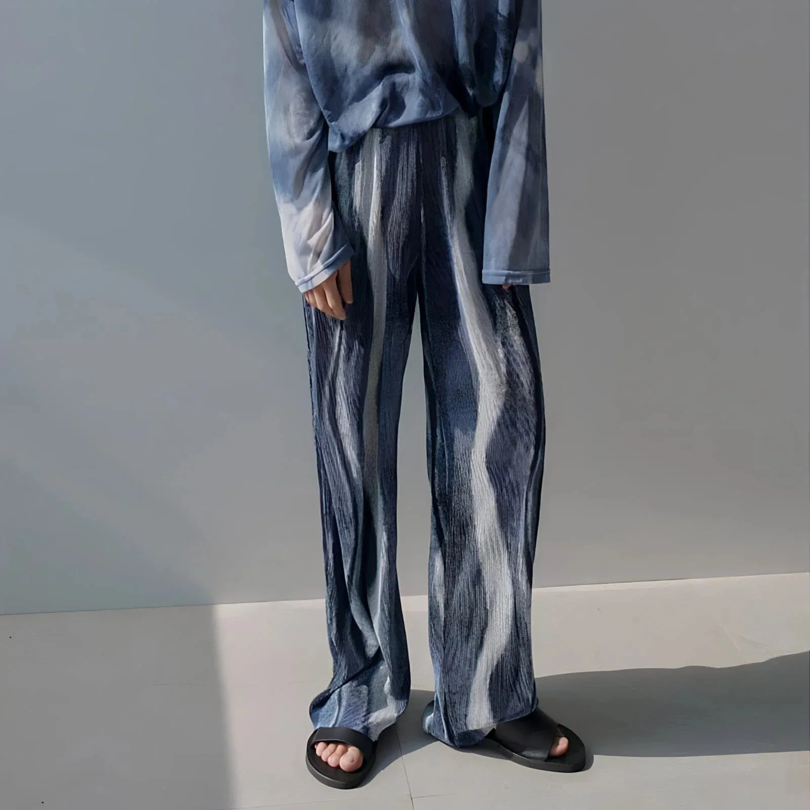 The Ripple Pleated Loose Fit Pants