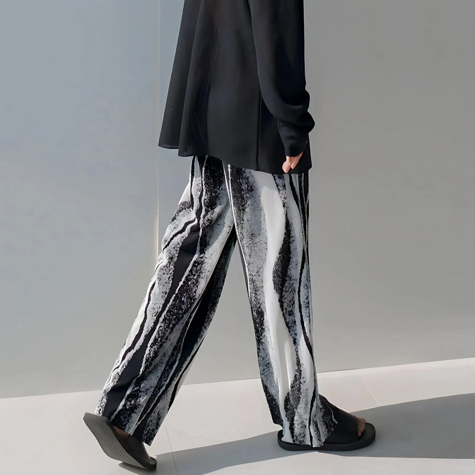The Ripple Pleated Loose Fit Pants