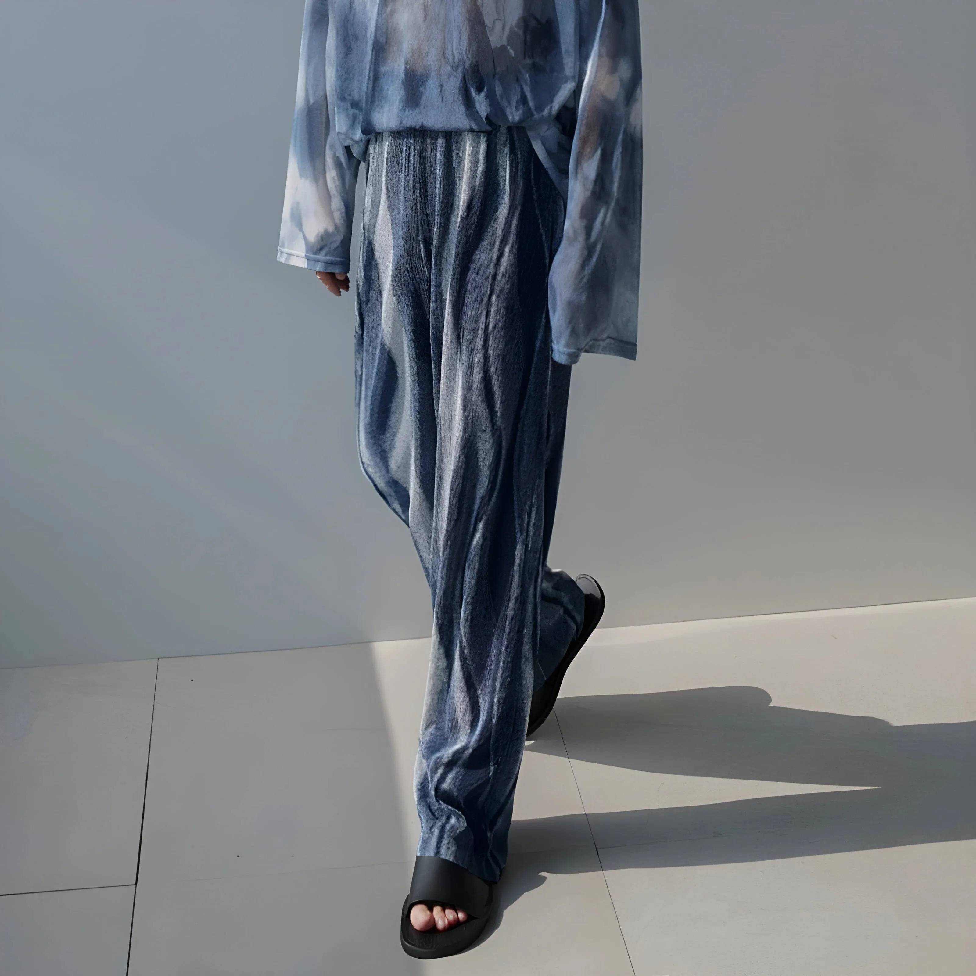 The Ripple Pleated Loose Fit Pants