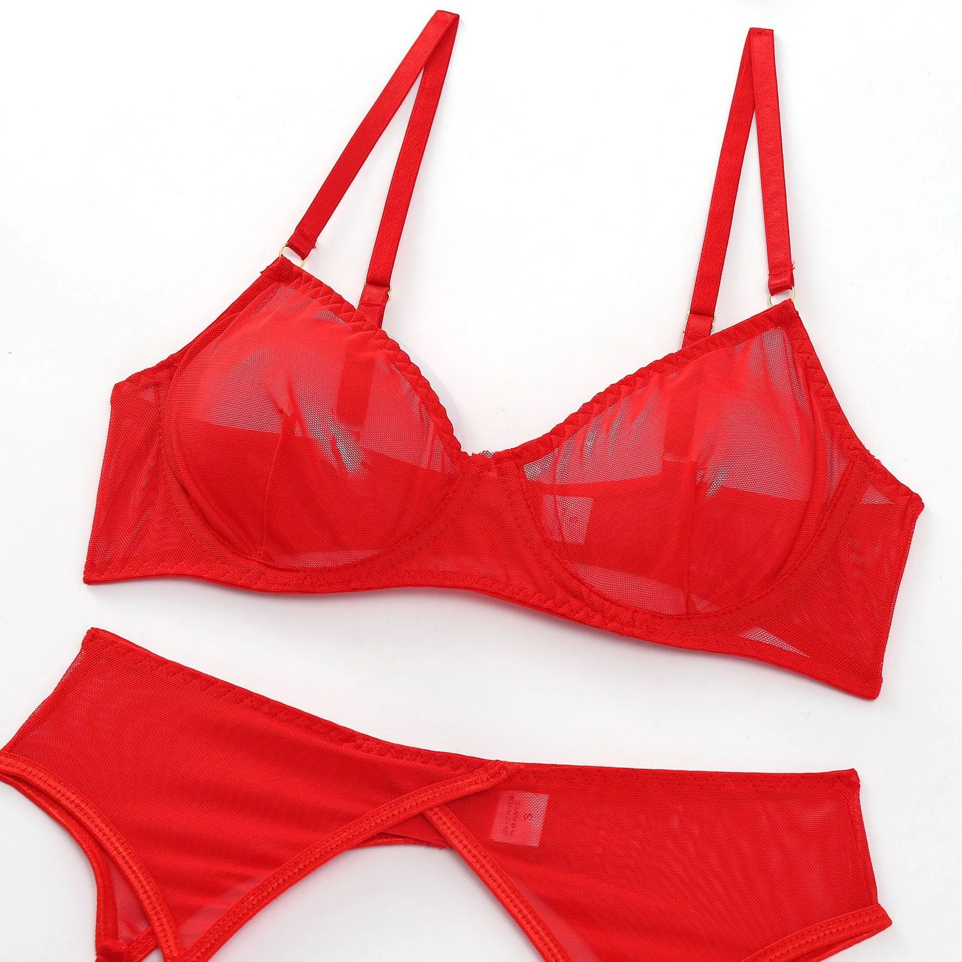Three-piece Sexy Lingerie Garter Belt