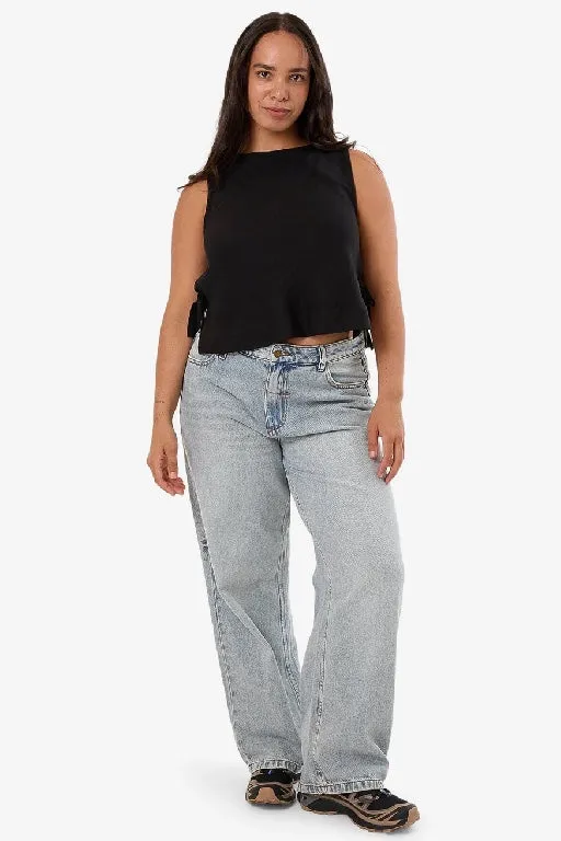 THRILLS - EMBER TIE TOP - BLACK