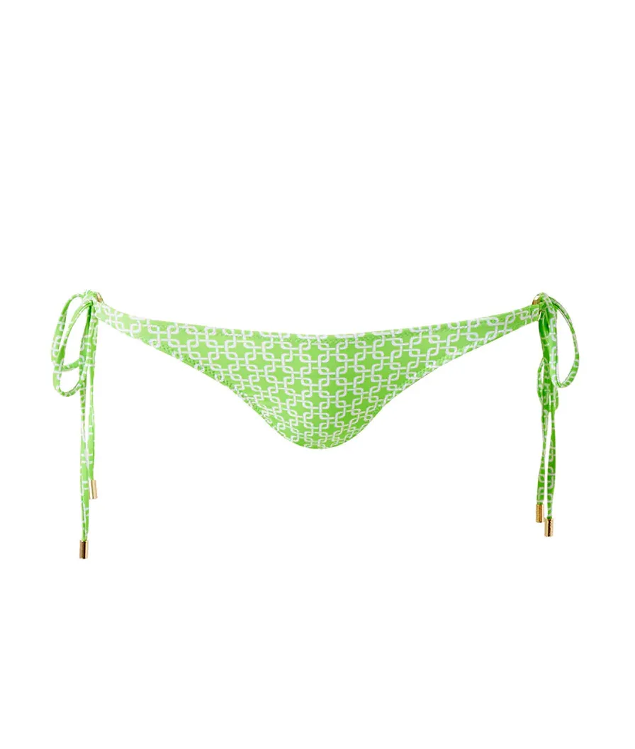 Tie Side Bikini Bottom in Lime