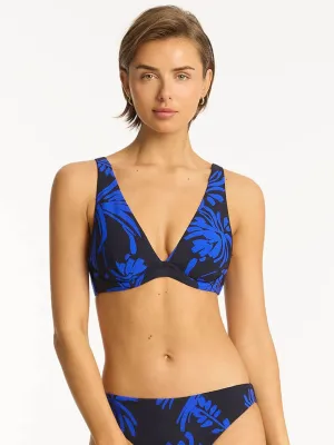 Tradewind Longline Underwire Top in Night Sky