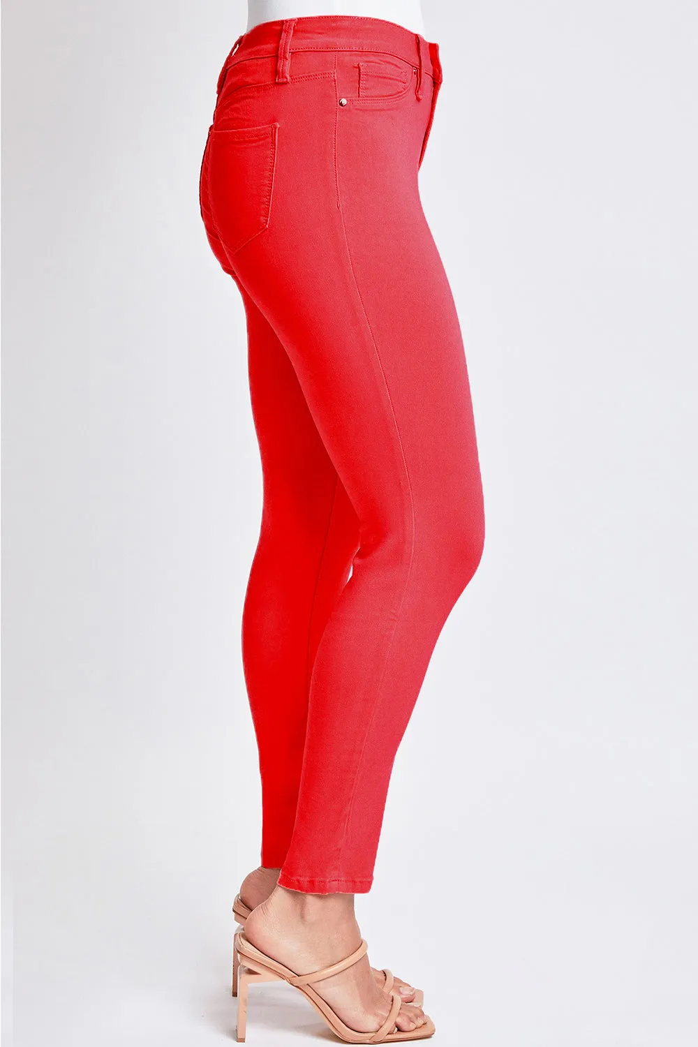Tyla Red Hyperstretch Mid-Rise Skinny Jeans - Online Exclusive