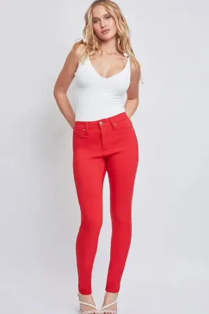 Tyla Red Hyperstretch Mid-Rise Skinny Jeans - Online Exclusive