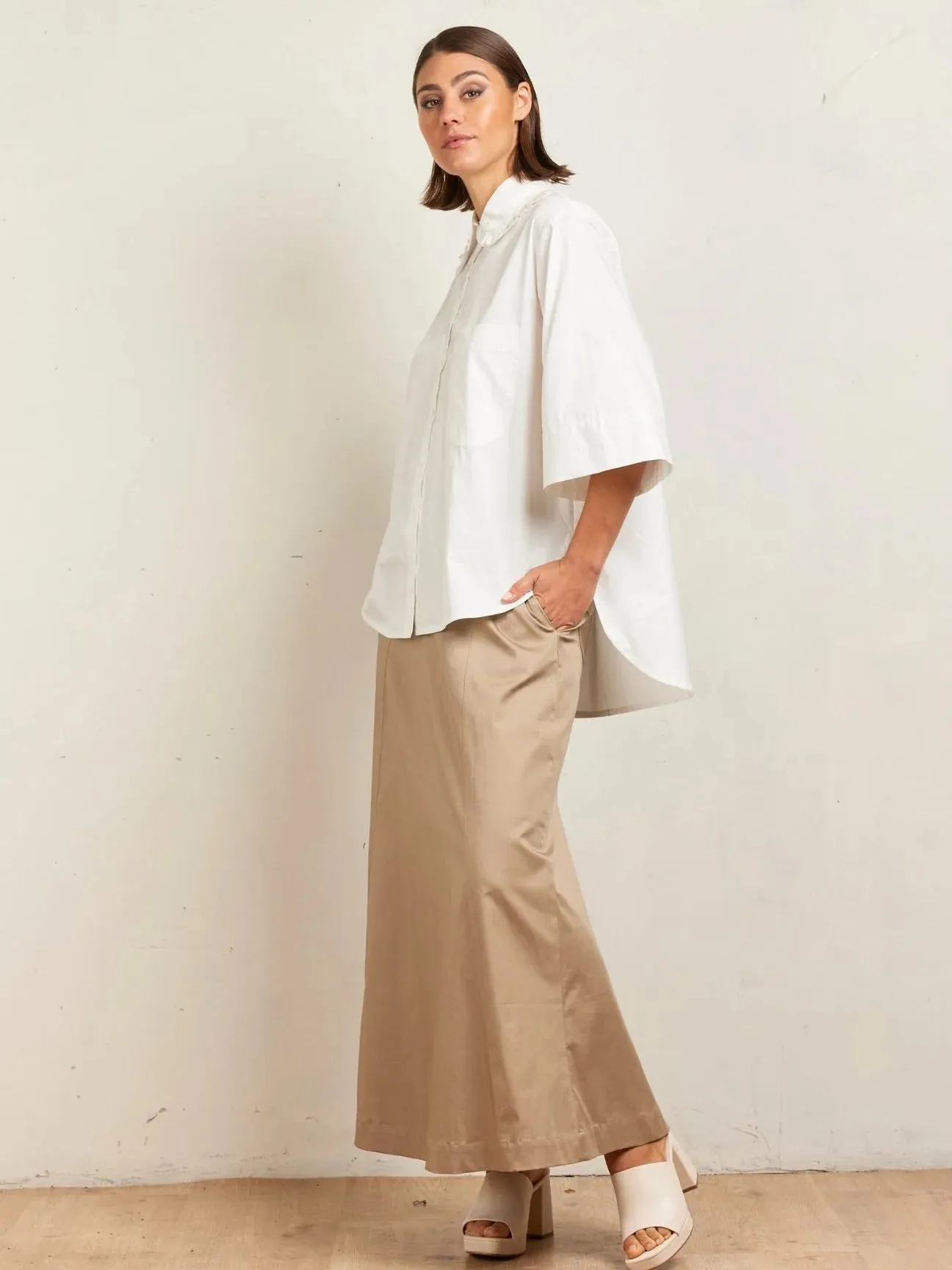 Utility Skirt Khaki