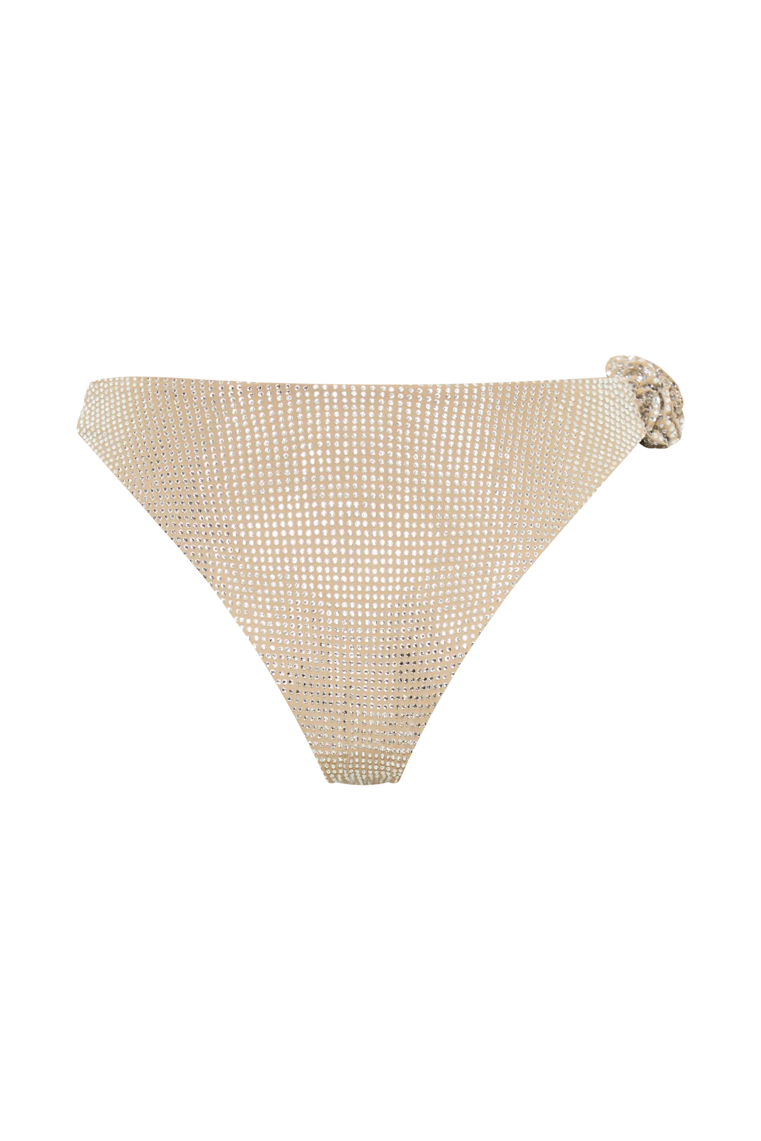 Valencia Rose Diamante Bikini Bottom - Nude