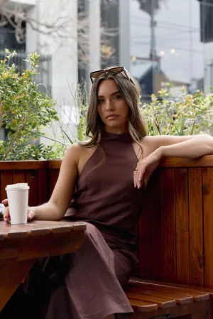 Velora Linen Halter Top