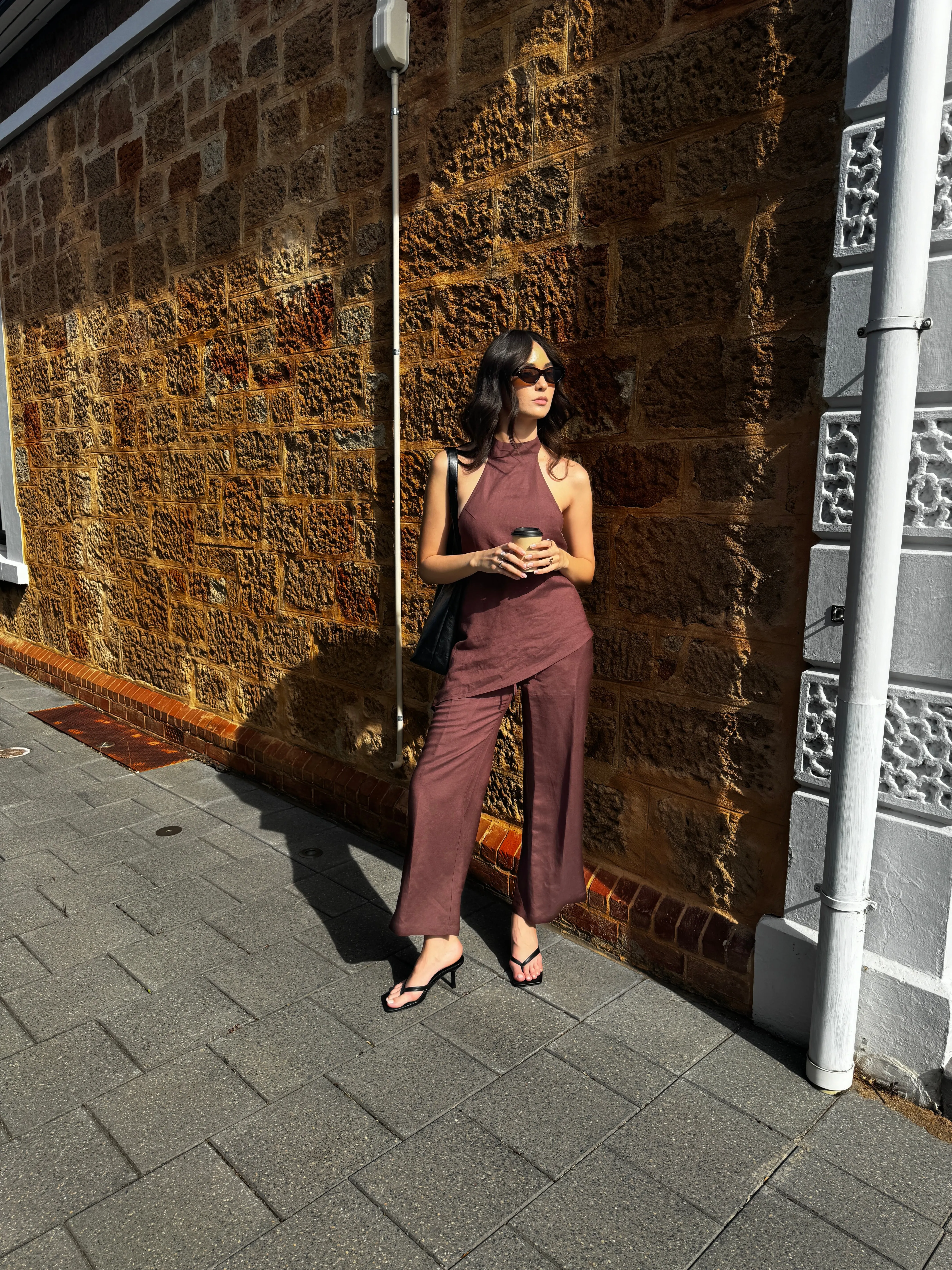 Velora Linen Halter Top