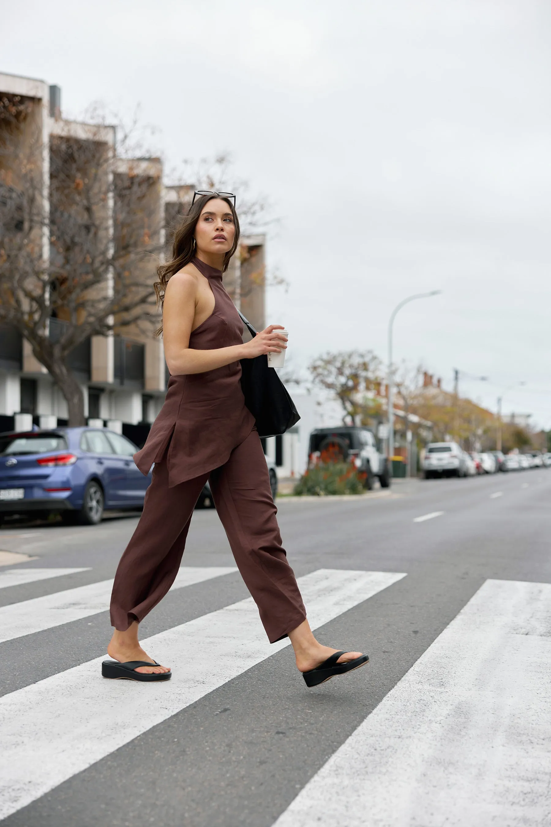 Velora Linen Halter Top