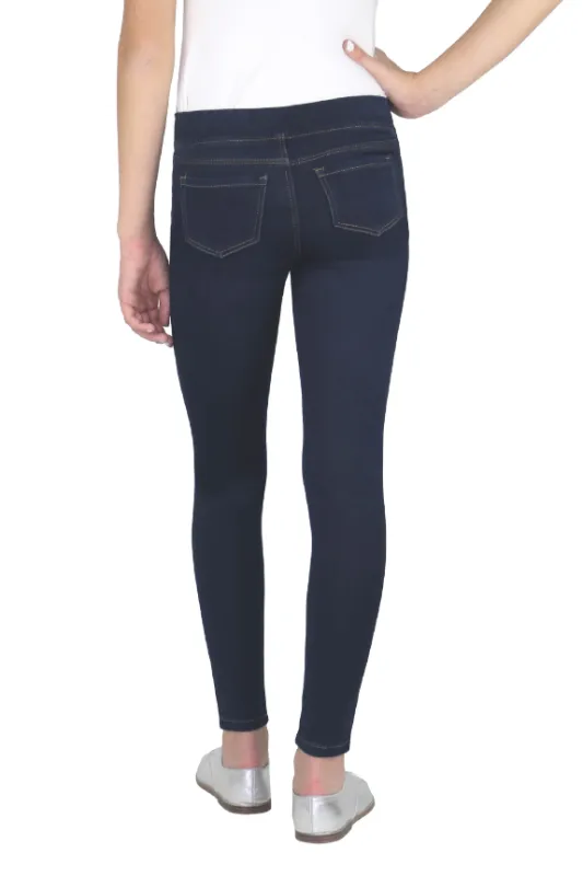 Verna - Mid Rise Pull On Skinny Jegging - Dark