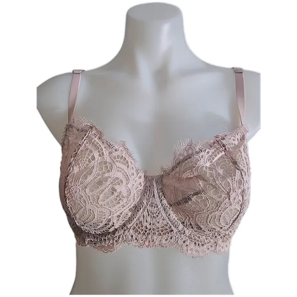 Victoria's Secret Dream Angels Wicked Uplift Bra(36D) &amp; Thong (S) Set - Blush