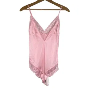 Vintage Kayser Pink Lace and Nylon Teddy - Size 34