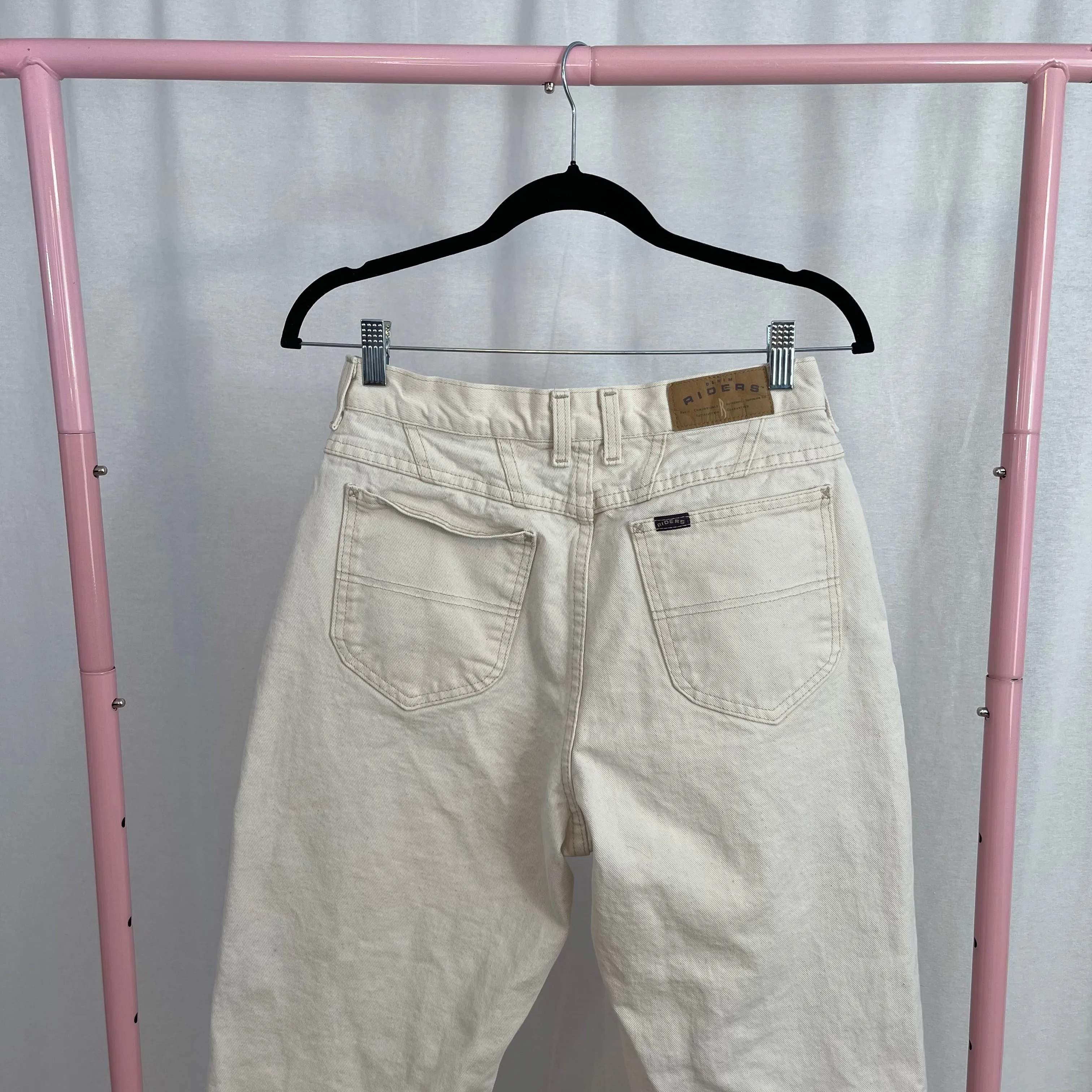 Vintage Riders Pale Brown High Waisted Jeans size 12