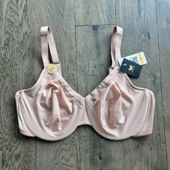 Wacoal Perfect Primer Full Figure Underwire Bra 40DD Nude Beige Support NWT