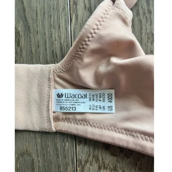 Wacoal Perfect Primer Full Figure Underwire Bra 40DD Nude Beige Support NWT
